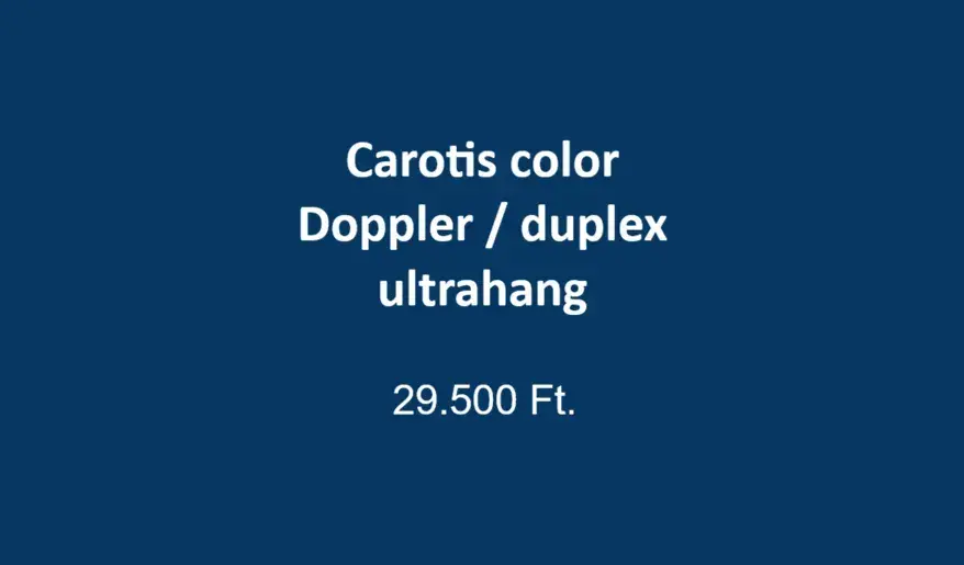 carotis  ultrahang vizsgálat
