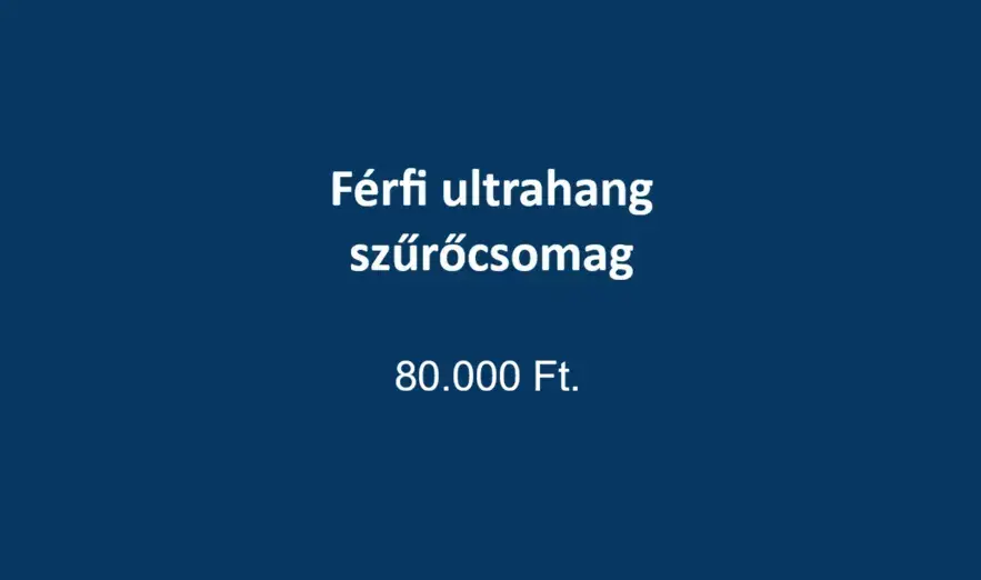 férfi szürőcsomag ultrahang vizsgálat